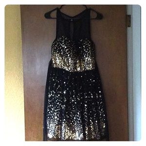 Crystal Doll Sequin black Dress